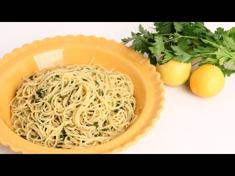 Lemon & Herb Spaghetti Recipe - Laura Vitale - Laura in the Kitchen Episode 912 - UCNbngWUqL2eqRw12yAwcICg