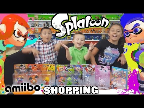 AMIIBO Shopping for SPLATOON!  Silver Mario Score, Wario, Jiggly Puff & More (+ UNBOXING Pac Man) - UCC-RHF_77zQdKcA75hr5oTQ