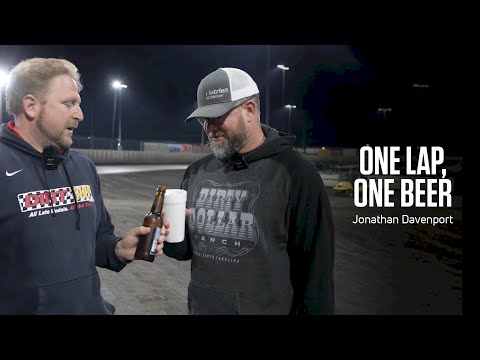 Jonathan Davenport Says What's On His Mind At Knoxville Raceway | One Lap, One Beer - dirt track racing video image
