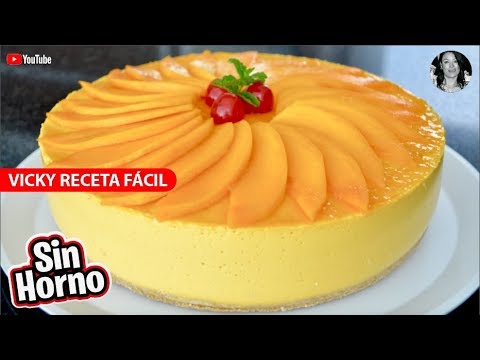 PAY DE MANGO SIN HORNO | Vicky Receta Facil