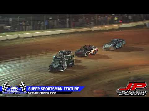Super Sportsman Feature - Carolina Speedway 4/5/24 - dirt track racing video image