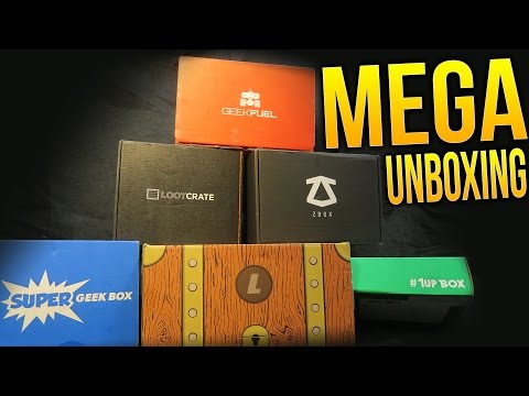 October Mega Unboxing - Loot Crate, Geek Fuel, 1Up Box, Super Geek Box, ZBOX, Lootaku & TeeBlox - UCf2ocK7dG_WFUgtDtrKR4rw