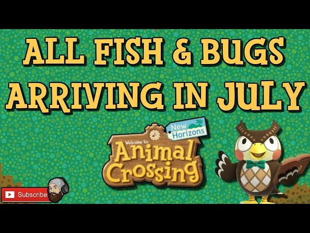 New Bugs and Fish for July 2020 in Animal Crossing: New Horizons