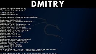 DMitry - Passive Information Gathering