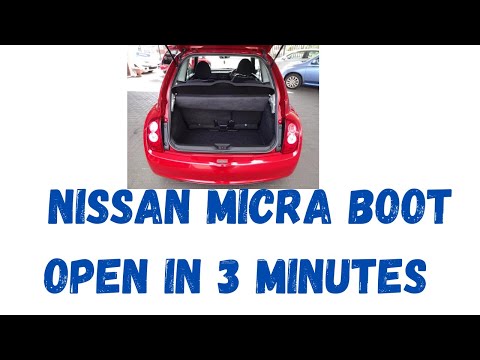 Come aprire il portellone del bagagliaio bloccato della Nissan Micra