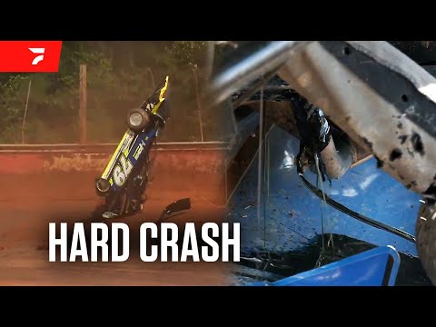 Donald McIntosh Okay After Heat Race Wreck | 2024 Southern Nationals at Screven Motor Speedway - dirt track racing video image