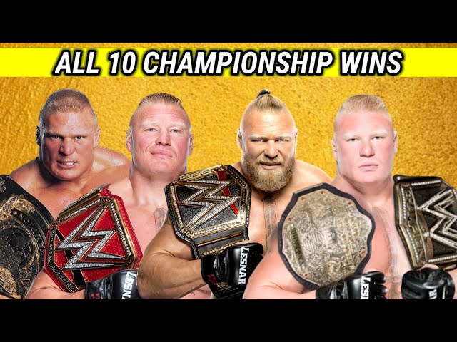 How Many Times Has Brock Lesnar Won The Wwe Championship?