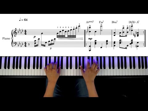 Adele - All Night Parking (with Erroll Garner) Interlude (Piano Cover) + Sheet music