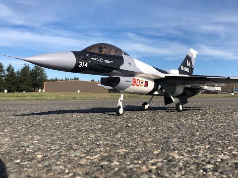 Freewing F-16C Fighting Falcon V2 70mm EDF 6s Maiden Flights! - UCLqx43LM26ksQ_THrEZ7AcQ