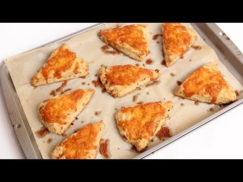 Cheddar Bacon Scones Recipe - Laura Vitale - Laura in the Kitchen Episode 767 - UCNbngWUqL2eqRw12yAwcICg