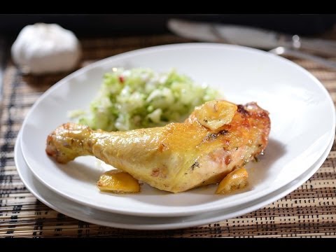 Pollo al ajo y limón - Lemon and Garlic Chicken - Como Cocinar - UCvg_5WAbGznrT5qMZjaXFGA