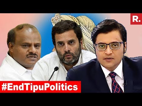 WATCH #Controversy | Will Dumping Tipu Sultan Get Congress Votes? | The #Debate With Arnab Goswami #India #Discussion