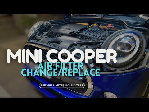 Wie man den Luftfilter des Mini Cooper F56 austauscht. (mit Video)