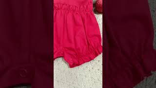 8082 macacao curto bebe menina natal