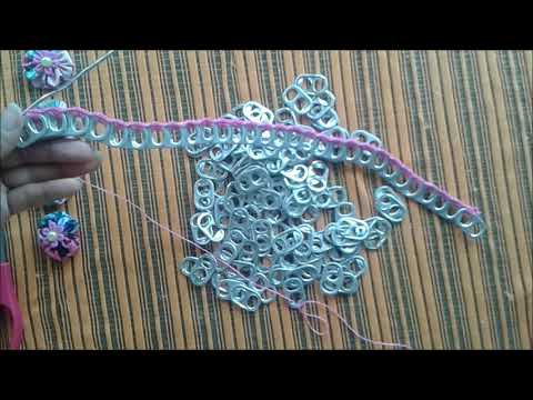 TIARA  DE LACRE DE LATINHA #artesanato