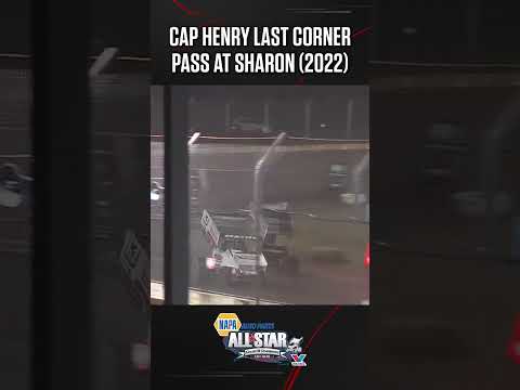😳 Cap Henry out of nowhere in 2022 at Sharon with the All Stars 🏁 - dirt track racing video image
