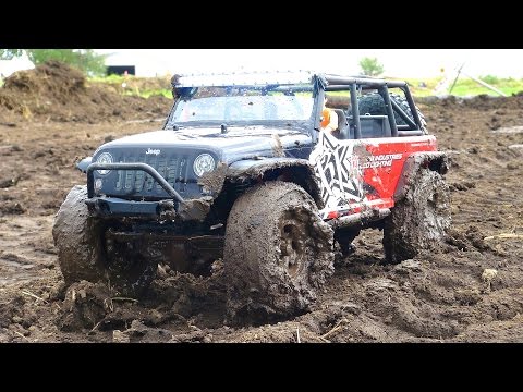 RC ADVENTURES - STUCK MUDDiNG in a JEEP JK 4x4 - Rigid Industries Axial SCX10 Radio Control Truck - UCxcjVHL-2o3D6Q9esu05a1Q