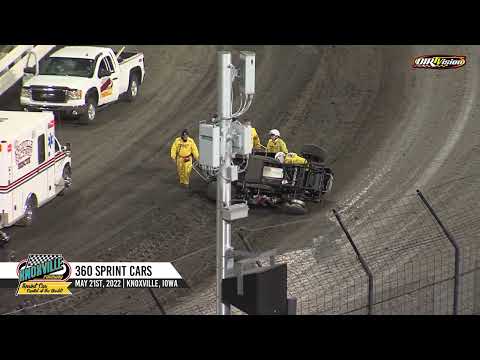 Knoxville Raceway 360 Highlights / May 21, 2022 - dirt track racing video image