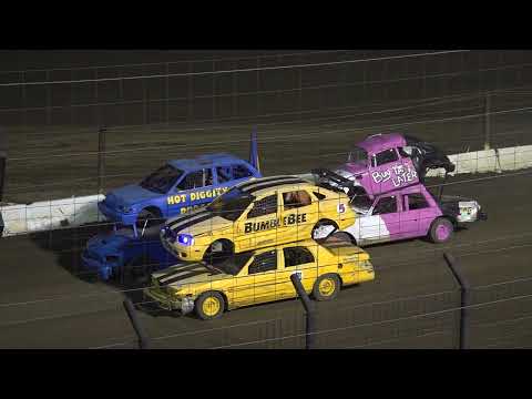 Perris Auto Speedway Double Decker Heat race 3-9-24 - dirt track racing video image