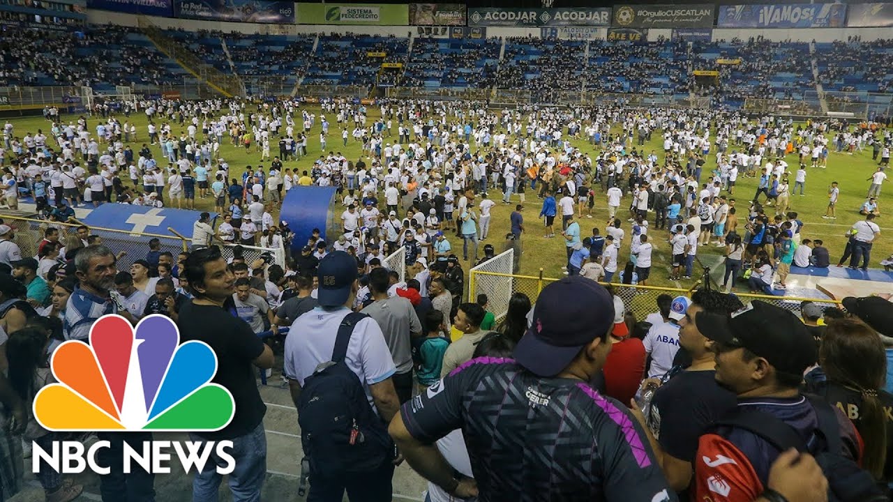 At least 12 dead in stampede at soccer stadium in El Salvador