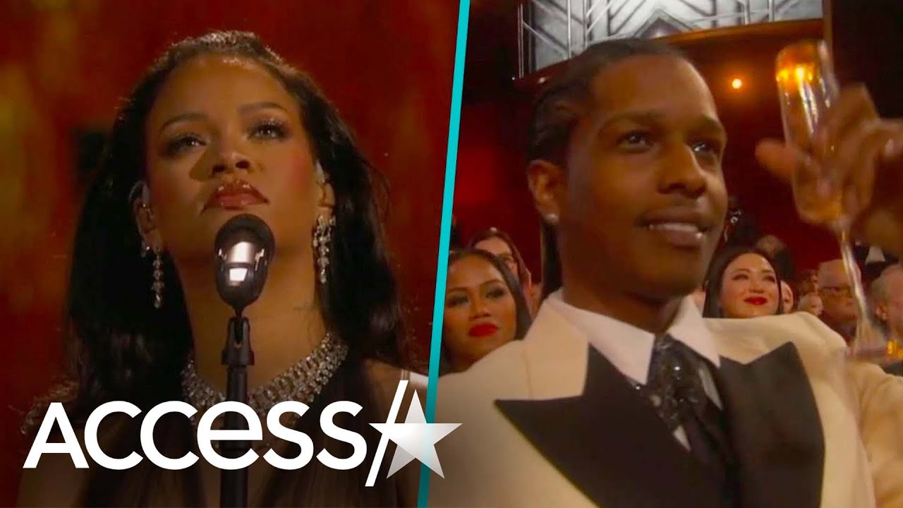 Rihanna’s Beau A$AP Rocky Gets Emotional Over Her Powerful Oscars Performance
