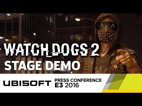 Watch Dogs 2 Stage Demo - E3 2016 Ubisoft Press Conference - UCbu2SsF-Or3Rsn3NxqODImw