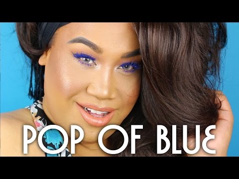 Pop of Blue Summer Makeup Tutorial | PatrickStarrr - UCDHQbU57NZilrhbuZNbQcRA