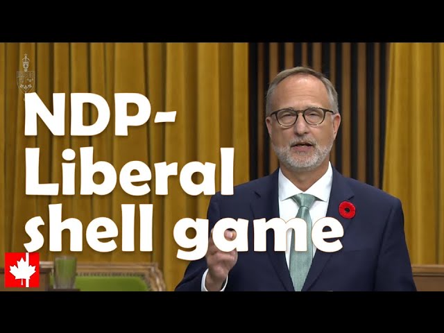 The great political SHELL GAME that the NDPLiberals are pulling on ...