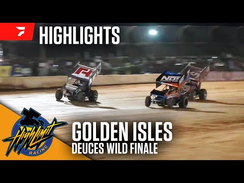 Deuces Wild Sprint Car Finale | 2024 High Limit Racing at Golden Isles Speedway - dirt track racing video image