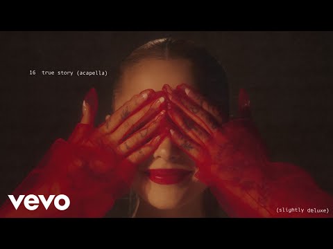 Ariana Grande - true story (a cappella) (lyric visualizer)