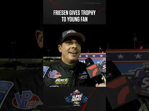 ❤️ Stewart Friesen made a young fan's night at All-Tech Raceway #STSS - dirt track racing video image