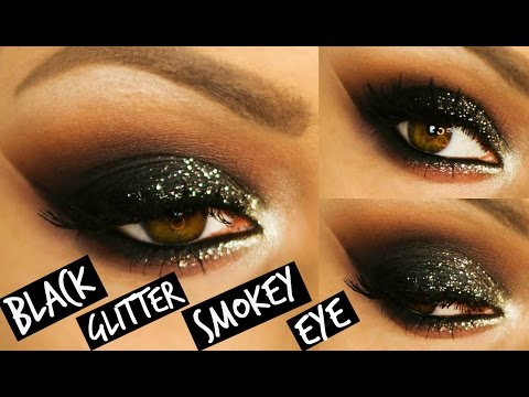 BLACK GLITTER SMOKEY EYE MAKEUP | LAURA SOMMERVILLE - UCyRj3Xs2RZSPI6KGLLfybDw