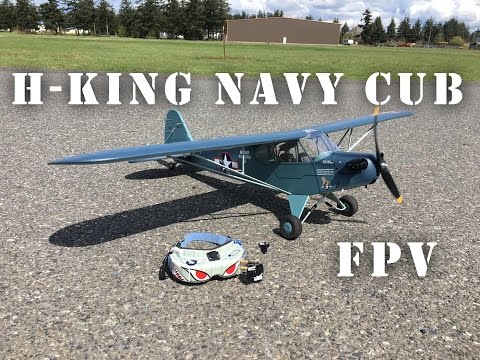 H-King J-3 Navy Piper Cub FPV Flight from Hobbyking - UCLqx43LM26ksQ_THrEZ7AcQ