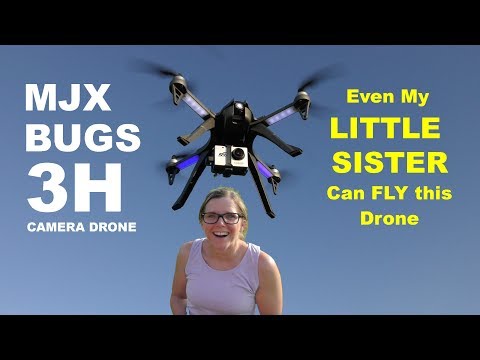 Even My Little Sister Can Fly the MJX BUGS 3H Camera Drone!  Review & Demo - UCm0rmRuPifODAiW8zSLXs2A