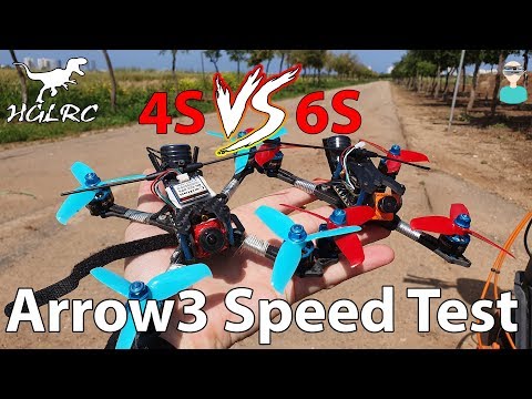 HGLRC Arrow3 Speed Test - 6S Vs. 4S - UCOs-AacDIQvk6oxTfv2LtGA
