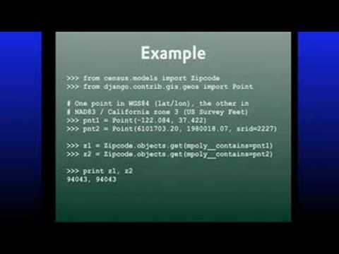 DjangoCon 2008: GeoDjango - UC_x5XG1OV2P6uZZ5FSM9Ttw