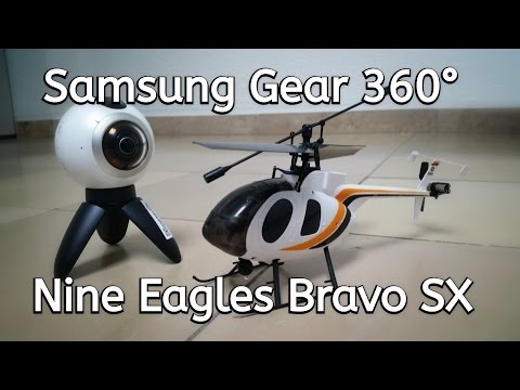 Samsung Gear 360 // Indoor RC // Nine Eagles // Minihelikopter // Bravo SX // VR Video - UCNWVhopT5VjgRdDspxW2IYQ