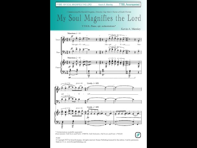 My Soul Magnifies the Lord: The Best Sheet Music