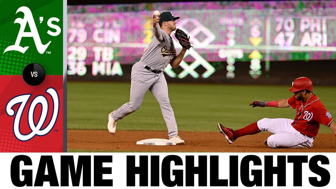 A’s vs. Nationals Game Highlights (9/1/22) | MLB Highlights