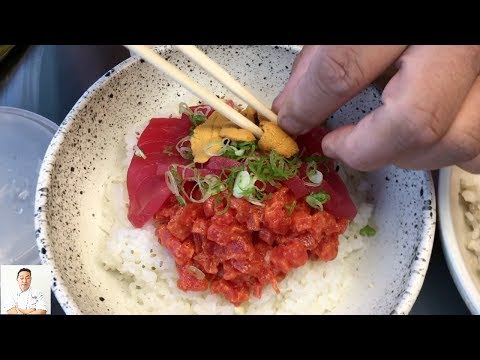 Tuna Uni Chirashi From Frozen Tuna Block - UCbULqc7U1mCHiVSCIkwEpxw