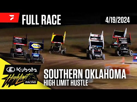 FULL RACE: Kubota High Limit Racing at Southern Oklahoma Speedway 4/19/2024 - dirt track racing video image
