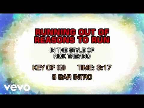 Rick Trevino - Running Out Of Reasons To Run (Karaoke) - UCQHthJbbEt6osR39NsST13g