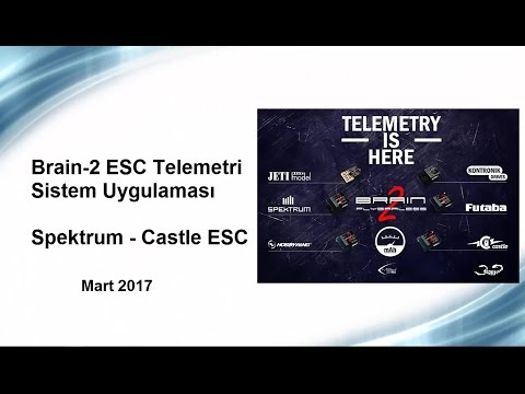 Brain2 Telemetri Sistemi : Spektrum DX9, Castle ESC