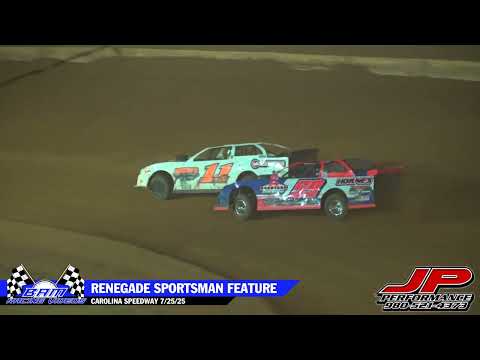 Renegade Sportsman Feature - Carolina Speedway 7/25/25 - dirt track racing video image