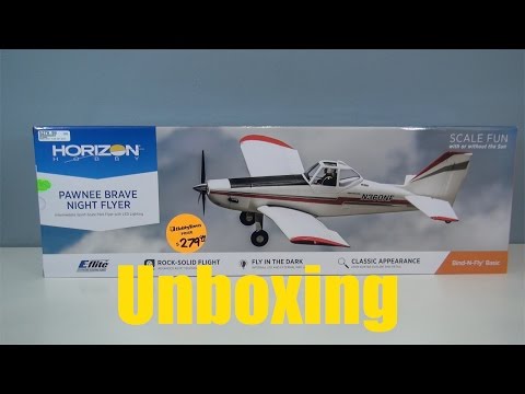 E-flite Pawnee Brave Night Flyer: Unboxing - UCKqpeIILaupg-SvrIstn-yA