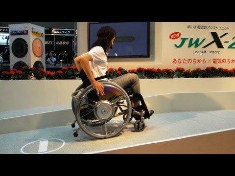 Yamaha JWX-2 wheelchair power assist unit can be attached to almost any wheelchair  #DigInfo - UCOHoBDJhP2cpYAI8YKroFbA