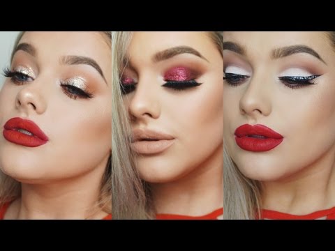 MAKE UP FOR A RED DRESS! • 3 IDEAS | Rachel Leary - UC-Um2u0Agv8Q-OhjO6FZk1g