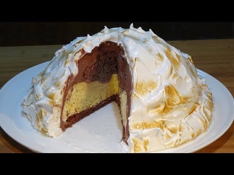 Receta Tarta Alaska súper fácil (Tarta de helado con merengue) - Recetas de cocina, paso a paso - UC5ONfXPjWgqElh0NZaRJ1tg