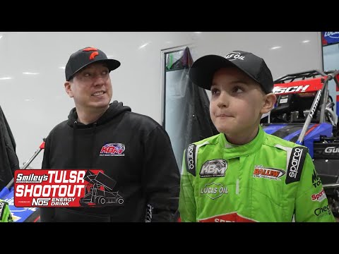 Kyle &amp; Brexton Busch Chasing First Tulsa Shootout Golden Drillers - dirt track racing video image