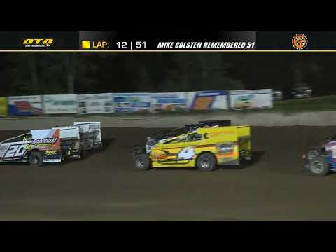 Five Mile Point Speedway | Mike Colsten Remembered 51 Feature Highlights | 8/20/23 - dirt track racing video image